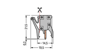 WAGO GmbH & Co. KG Prüfadapter 1-polig,grau 249-112