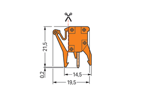 WAGO GmbH & Co. KG Prüfadapter 1-polig,orange 249-115