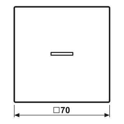 Jung KNX RF Taster 1-fach ch neutral, Aluminium AL 10911 ST RF