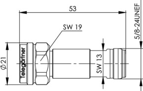 Telegärtner N-Dämpfungsglied 3dB 3dB 100024169