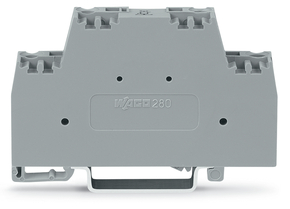 WAGO GmbH & Co. KG Bauelementklemme Abschlussplatte,grau 280-504/281-584