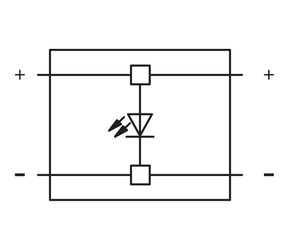 WAGO GmbH & Co. KG Bauelementestecker 2-polig,LED rot,grau 280-803/281-414