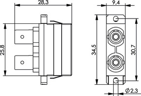 Telegärtner ST/SC Duplex Adapt. MM Phosphorbronzehülse 100007270