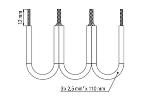 WAGO GmbH & Co. KG Drahtkettenbrücker 2,5mm² isoliert,schwarz 709-110