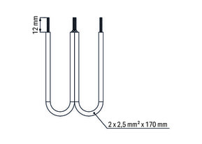 WAGO GmbH & Co. KG Drahtkettenbrücker 2,5mm² isoliert,schwarz 709-112