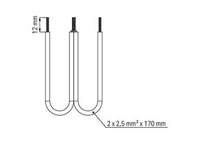 WAGO GmbH & Co. KG Drahtkettenbrücker 2,5mm² isoliert,schwarz 709-112