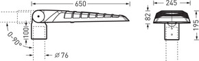 Trilux LED-Mastan-/Aufsatzleuchte 722, anthr. LIQ 70N-AB7L#7908941