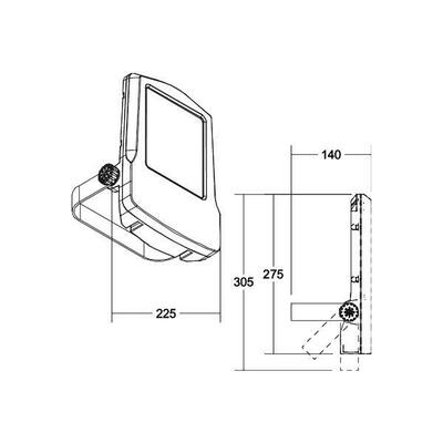 Brumberg Leuchten LED-Fluter 4000K, asym., titan 60802644
