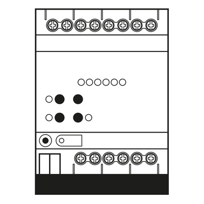 Jung KNX Heizungsaktor 6fach mit Regler 36006 1S R