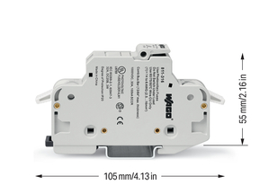 WAGO GmbH & Co. KG 2-Leiter-Sicherungshalter 1-polig,lichtgrau 811-314