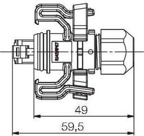 Weidmüller Steckergehäuse inkl.RJ45 Stecker IE-P-IP67