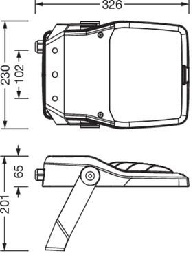 Siteco LED-Fluter 740, DALI 5XA7764A4A1A