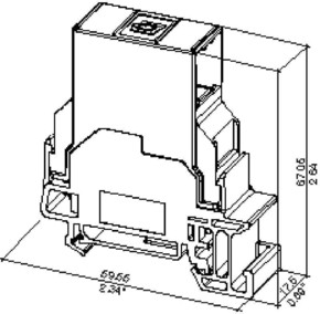 Weidmüller Tragschienen-Outlet LWL IE-TO-LCD-MM