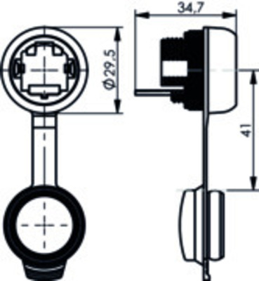 Telegärtner STX communicat. interface f.STX Flanscheinsat. 100022906