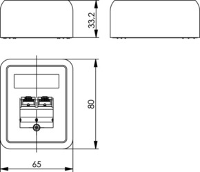 Telegärtner Anschlussdose Cat.6 apws UMJ45 8/8 K AP 100023000