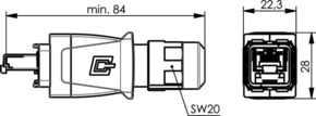 Telegärtner Steckerset STX V14 RJ45 AWG24-27 Cat.6 M 100007469