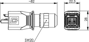 Telegärtner STX V14 LC-D Steckerset MM M 100007572