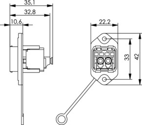 Telegärtner STX V14 Norm-Flanschset LC-D Kupplung MM M 100007580