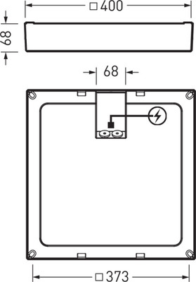 Trilux LED-Wandleuchte DALI, anthrazit Skeo Square #7868151