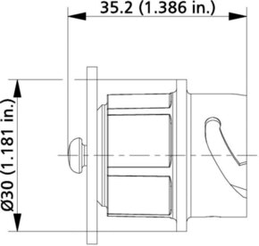 Metz Connect Abdeckung V1 plug, IP67 kunststoff 1401018002KI