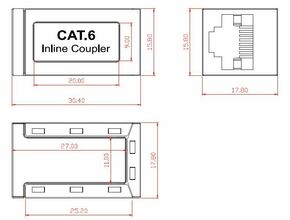 EFB-Elektronik Modular-Kupplung 1:1 RJ45 Cat.6 geschirmt 37489.1
