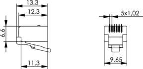 Telegärtner RJ12-Stecker MP6(6) 100023026