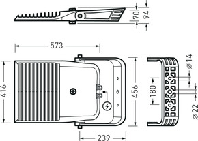 Trilux LED-Strahler 740, anthrazit LnPlus 60- #8132540