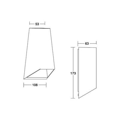 Brumberg Leuchten LED-Wandanbauleuchte 3000K, graphit 65041103