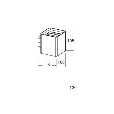Brumberg Leuchten LED-Wandanbauleuchte 3000K, graphit 65091103