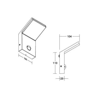 Brumberg Leuchten LED-Wandanbauleuchte 3000K, graphit 65121103