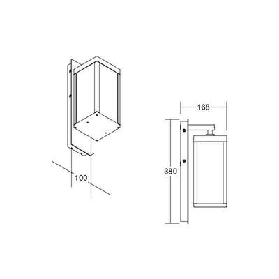 Brumberg Leuchten LED-Wandleuchte 3000K, graphit 65171103