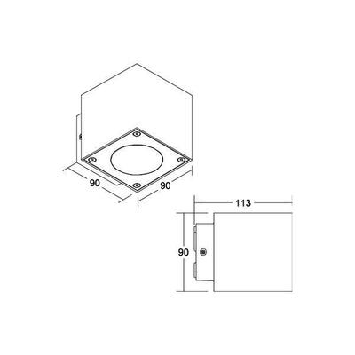 Brumberg Leuchten LED-Wandleuchte 3000K, graphit 65237103