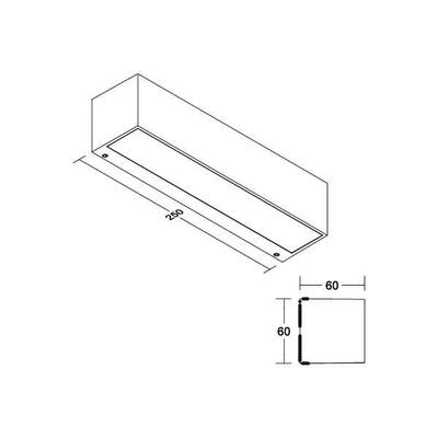 Brumberg Leuchten LED-Wandleuchte 3000K, graphit 65252103