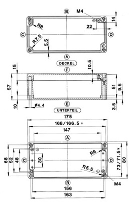 Bernstein Alu Gehäuse GEH.CA-170