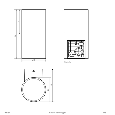 EVN Lichttechnik Wandleuchte IP44 WRS172715