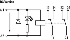 Weidmüller Relaiskoppler 2W 24VDC 12A RCMKITPI24VDC2COLD