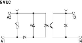 Weidmüller Solid-State-Relais 5-48VDC 100mA TOP 5VDC/48VDC 0,1A