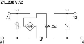 Weidmüller Solid-State-Relais 24-230VAC 100mA TOP120VAC/230VAC0,1A