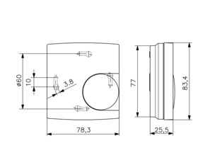 Alre-it Raumtemperaturregler AP 5-30C,Öffner,2A,Na RTBSB-201.202