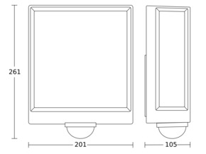 Steinel Sensor-LED-Außenleuchte L 40 SC