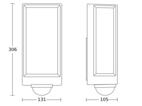 Steinel Sensor-LED-Außenleuchte L 42 SC