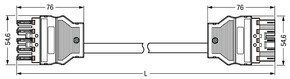 WAGO GmbH & Co. KG konfekt.Verbindungsleitung Dca,dunkelgrau 771-9385/027-1103