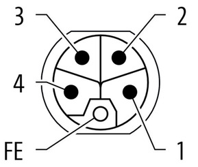 Murrelektronik Power Flanschstecker 7000-P4282-9800150