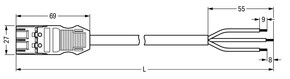 WAGO GmbH & Co. KG konfekt. Anschlussleitung Eca,Stecker/ofE,rot 771-9973/206-051