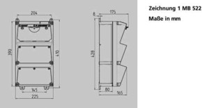 Mennekes Steckdosen-Kombination AMAXX 930015 Mennekes Steckdosen-Kombination AMAXX 930015