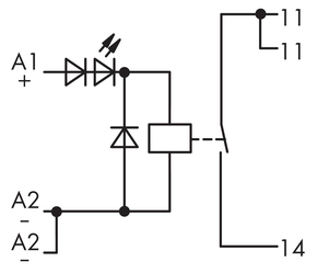 WAGO GmbH & Co. KG Relaisbaustein 1S 250VAC/DC grau 286-376
