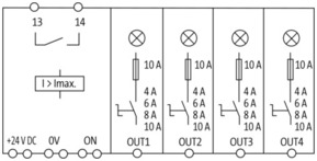 Murrelektronik Lastkreisüberwachung I:24V O:24V/4-6-8-10 9000-41034-0401005