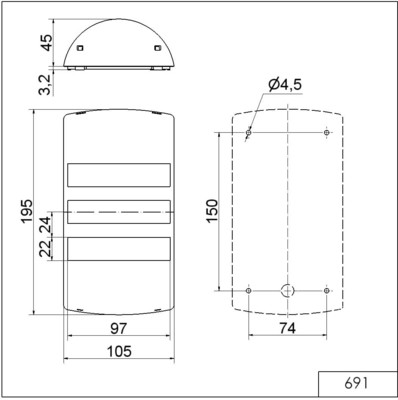 Werma LED-Signalsäule 24V DC rt/ge/gn 69110055