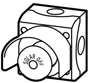 Eaton PV-Feuerwehrschalter 1S 1Ö M22-SOL-PVT45PMPI11Q