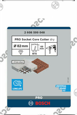 Bosch Power Tools PRO Socket Trockenbohrkrone 82 2608599048